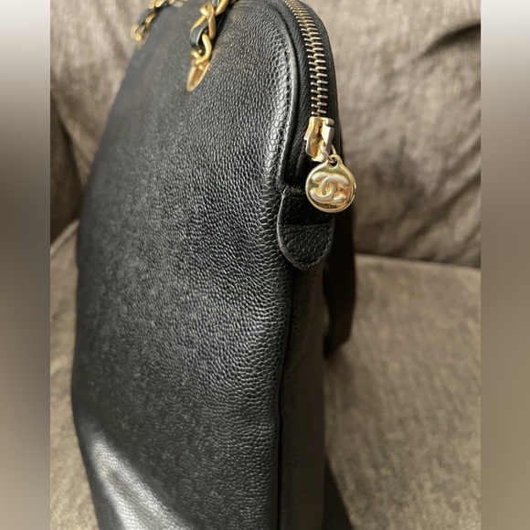 Chanel large CC tote bag caviar leather - Picture 3 of 11